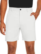 PULI Men's Golf Dress Shorts Flat Front Hybrid 7 Inch Lightweight Quick Dry Chino Casual with Pockets