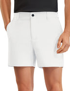 PULI Men's Golf Shorts Relaxed Fit Stretch Dress Lightweight Casual Waterproof Travel Quick Dry Summer Shorts 5 Inch Inseam