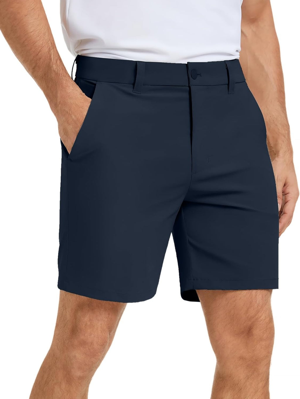 PULI Men's Golf Shorts 7 Inch Inseam Waterproof Quick Dry Lightweight Stretchy Dress Shorts with Pockets