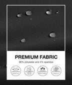 PULI Men's Golf Pants Stretch Slim Fit Casual Work Hiking Tapered Waterproof Pants with Pockets