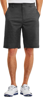 PULI Men's 10" Golf Shorts Dress Casual Summer Flat Front Lightweight Travel Short with Pockets