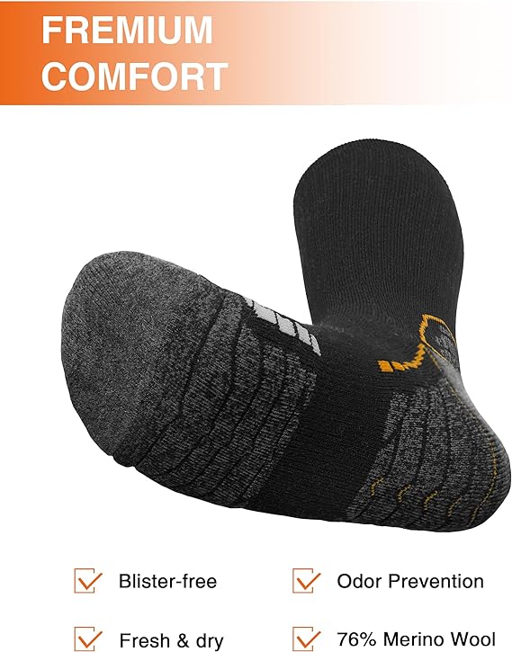 IGUANA Unisex 76%  Merino Wool Socks 4 Pairs (🔥Clearance Price)