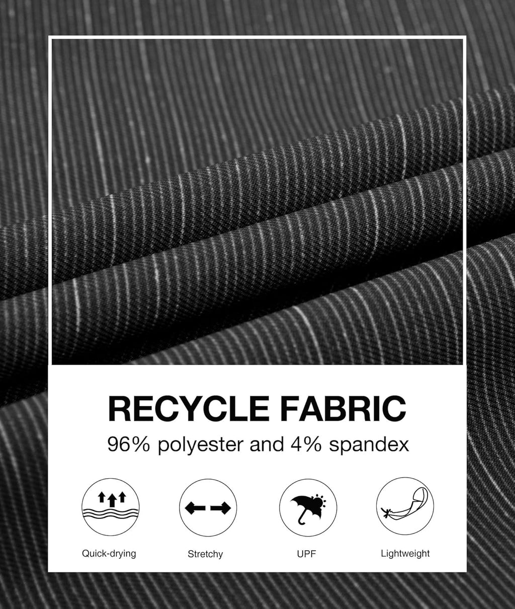 PULI Men's Golf Hybrid Dress Shorts Casual Summer Stretch Flat Front Lightweight Hiking Shorts Quick Dry with Pockets