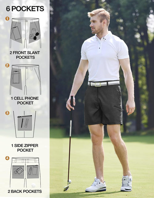 PULI Men’s 7-Inch Hybrid Dress Shorts
