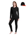 Woolcano Women's 260g Merino Wool Base Layer Set Lightweight Thermal Underwear