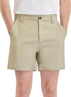 PULI Golf Shorts Men's 5 Inch Inseam Stretch Casual Dress Shorts with Pockets Waterproof Lightweight Quick Dry