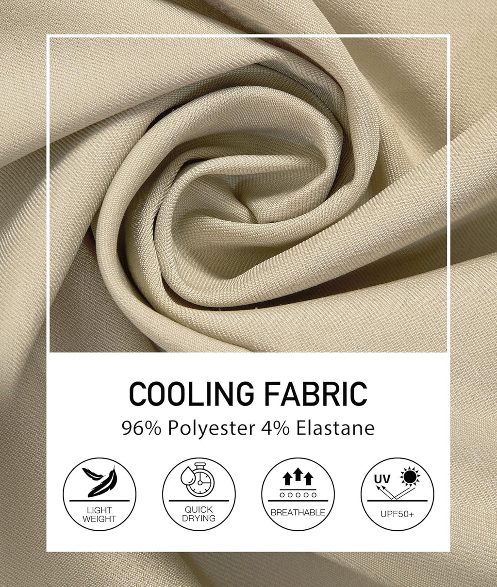 PULI Men's Golf Dress Shorts Flat Front Hybrid 7 Inch Lightweight Quick Dry