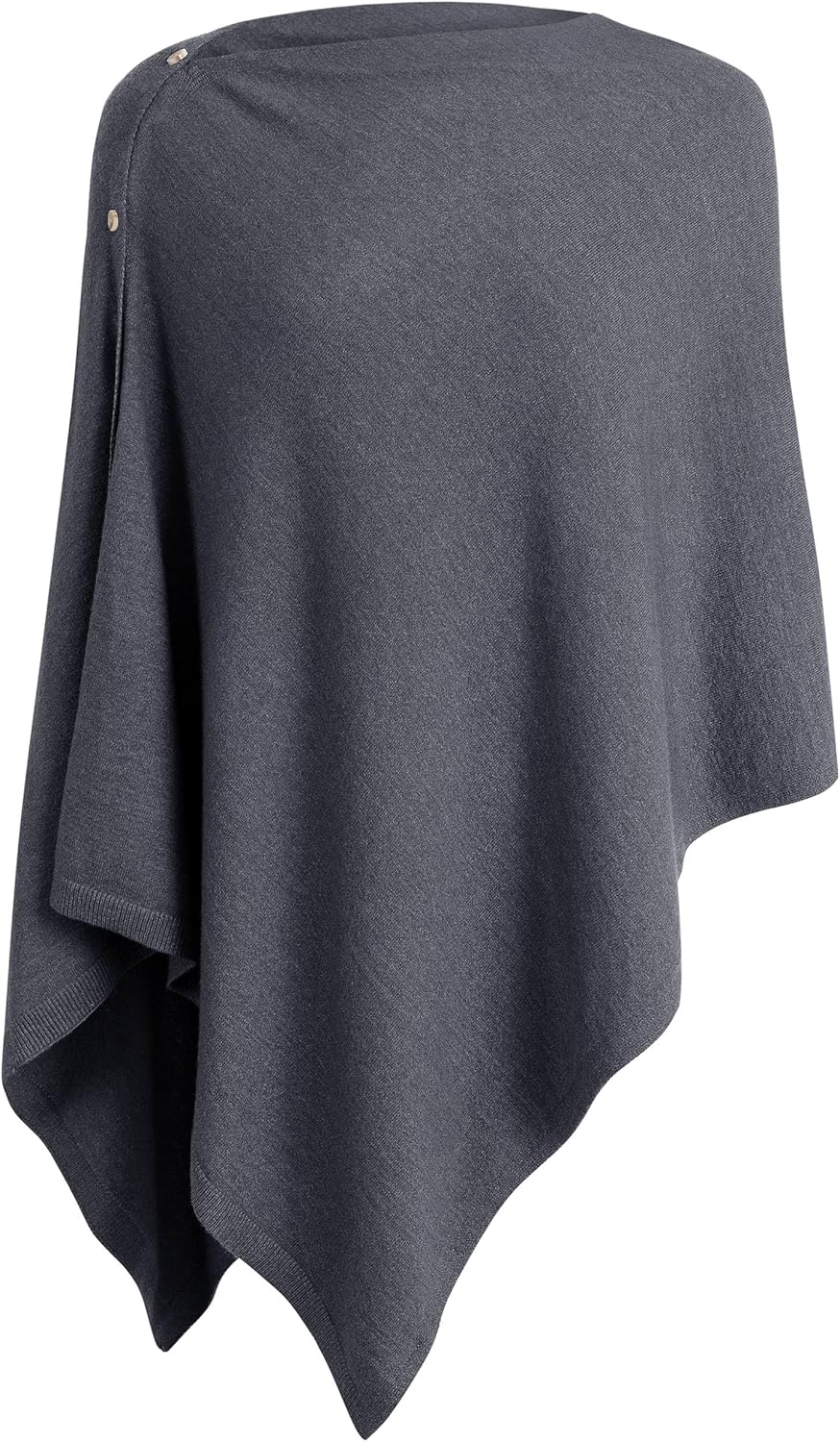 PULI Women's Versatile Knitted Shawls Scarf Poncho Sweater with Buttons Lightweight Spring Summer Fall Wraps