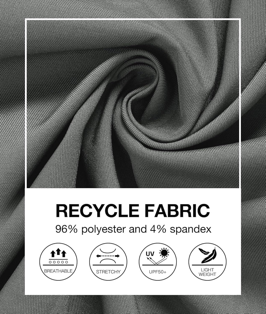 PULI Golf Shorts Men's 11 Inch Inseam Lightweight Casual Dress Stretch Travel Hybrid Quick Drying with Pockets