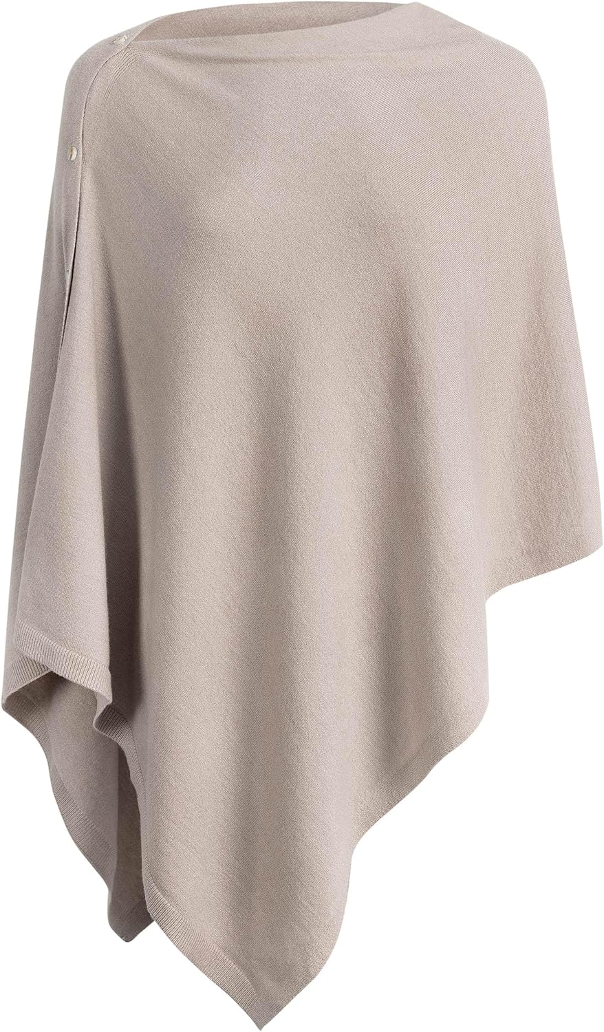 PULI Women's Versatile Knitted Shawls Scarf Poncho Sweater with Buttons Lightweight Spring Summer Fall Wraps