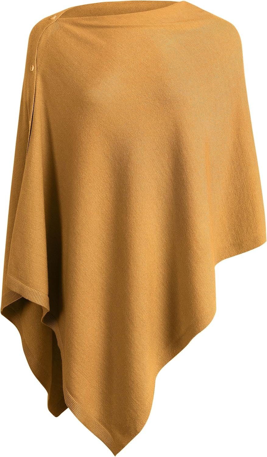 PULI Women's Versatile Knitted Shawls Scarf Poncho Sweater with Buttons Lightweight Spring Summer Fall Wraps