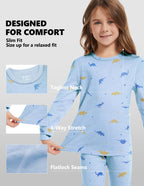 Woolcano Kid's 190g Merino Wool Unisex Base Layer Set Lightweight Thermal Underwear
