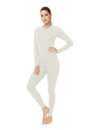 Woolcano Women's 260g Merino Wool Base Layer Set Lightweight Thermal Underwear