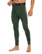 Woolcano Men’s 260g Merino Wool Base Layer Pants Lightweight Thermal Underwear Bottom