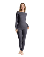 Woolcano Women's 190g Merino Wool Base Layer Set Lightweight Thermal Underwear