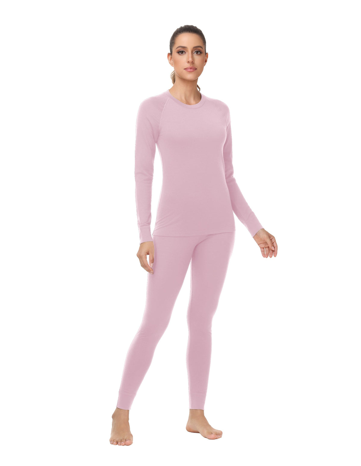 Woolcano Women's 190g Merino Wool Base Layer Set Lightweight Thermal Underwear