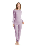 Woolcano Women's 190g Merino Wool Base Layer Set Lightweight Thermal Underwear
