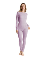 Woolcano Women's 190g Merino Wool Base Layer Set Lightweight Thermal Underwear