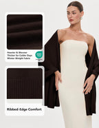 🔥PULI Women's Pashmina Shawl Wraps for Evening Dress Large Scarf Blanket Long Wedding Bridal Winter Warm Shoulder Wrap