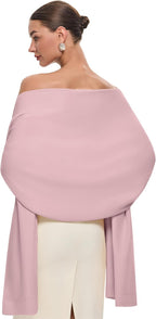 🔥PULI Women's Pashmina Shawl Wraps for Evening Dress Large Scarf Blanket Long Wedding Bridal Winter Warm Shoulder Wrap