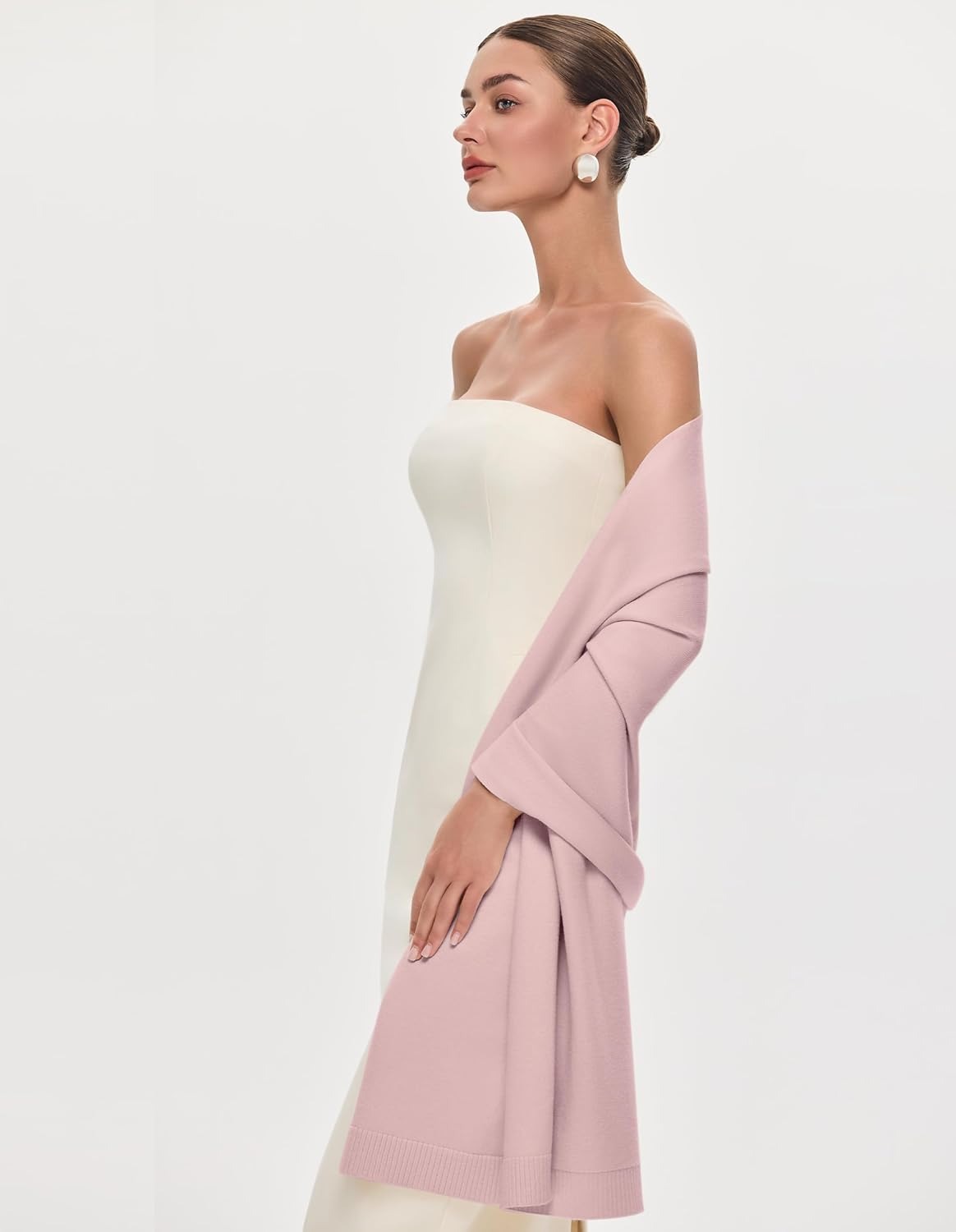 🔥PULI Women's Pashmina Shawl Wraps for Evening Dress Large Scarf Blanket Long Wedding Bridal Winter Warm Shoulder Wrap