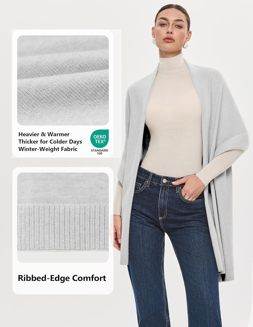 🔥PULI Women's Pashmina Shawl Wraps for Evening Dress Large Scarf Blanket Long Wedding Bridal Winter Warm Shoulder Wrap