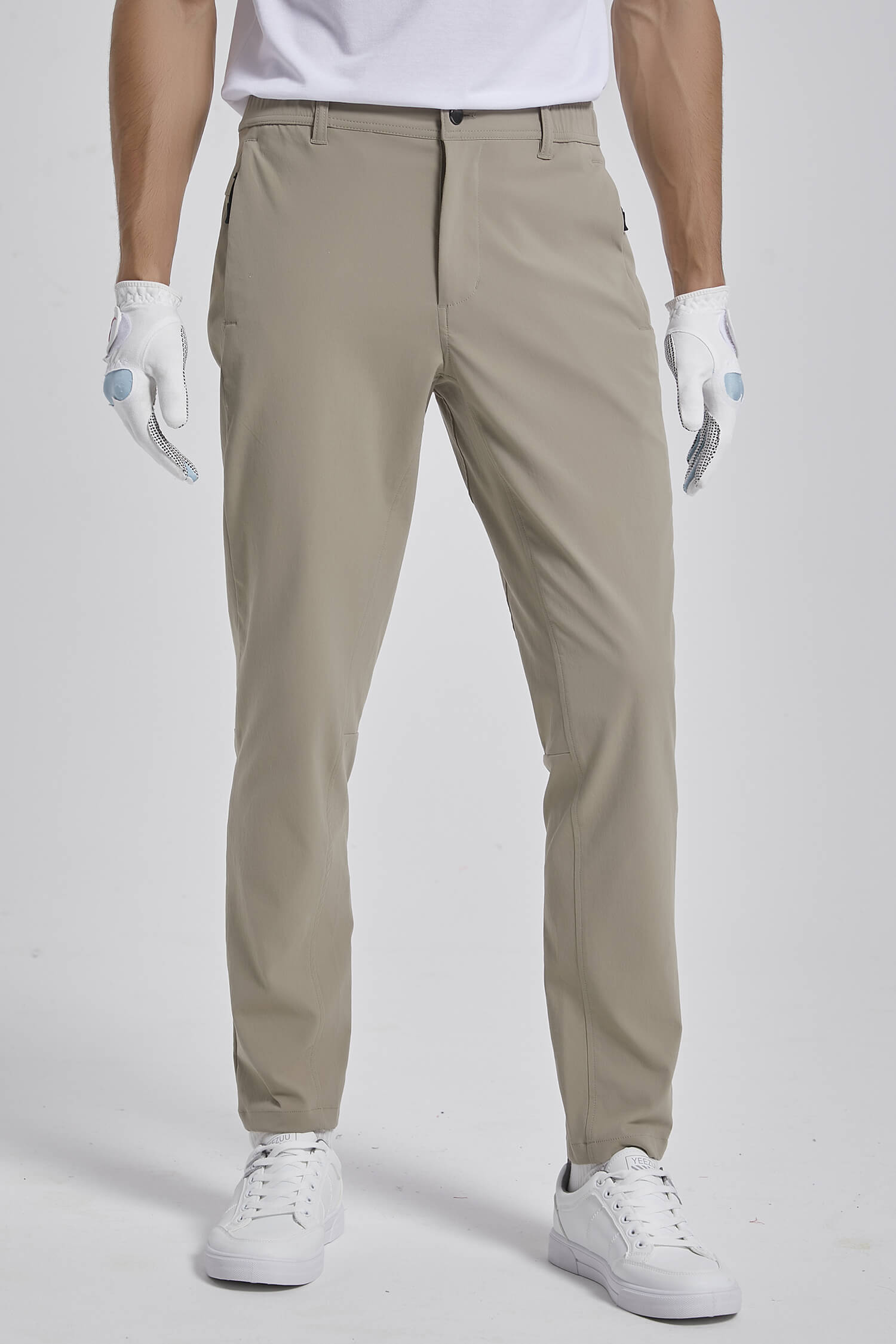 Men's Golf Pants Hiking Slim Fit Straight Leg Chino Pants with