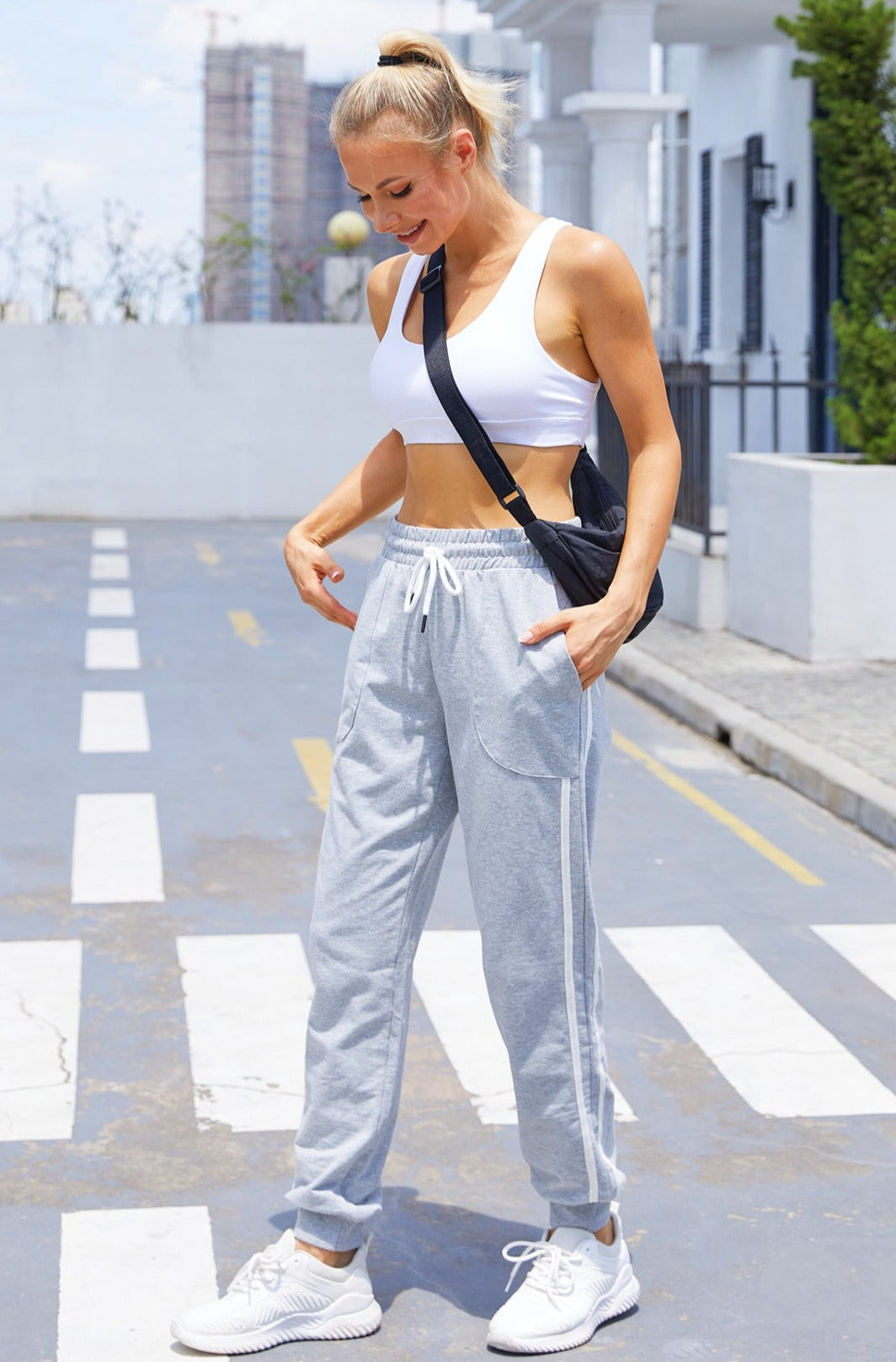Women Jogger Workout Sweatpants with Pockets